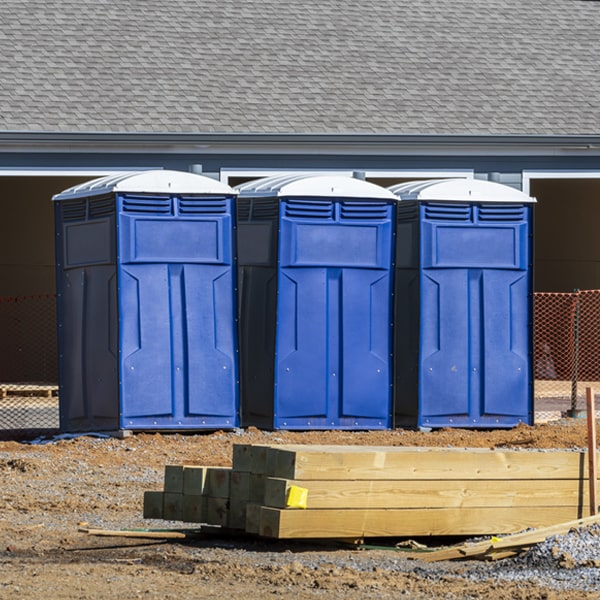 what is the maximum capacity for a single porta potty in Hillsborough North Carolina